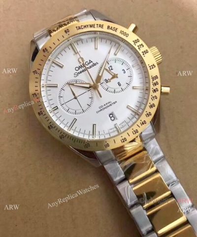 High Quality Replica Omega Speedmaster '57 Chronograph Watch  2-Tone Gold